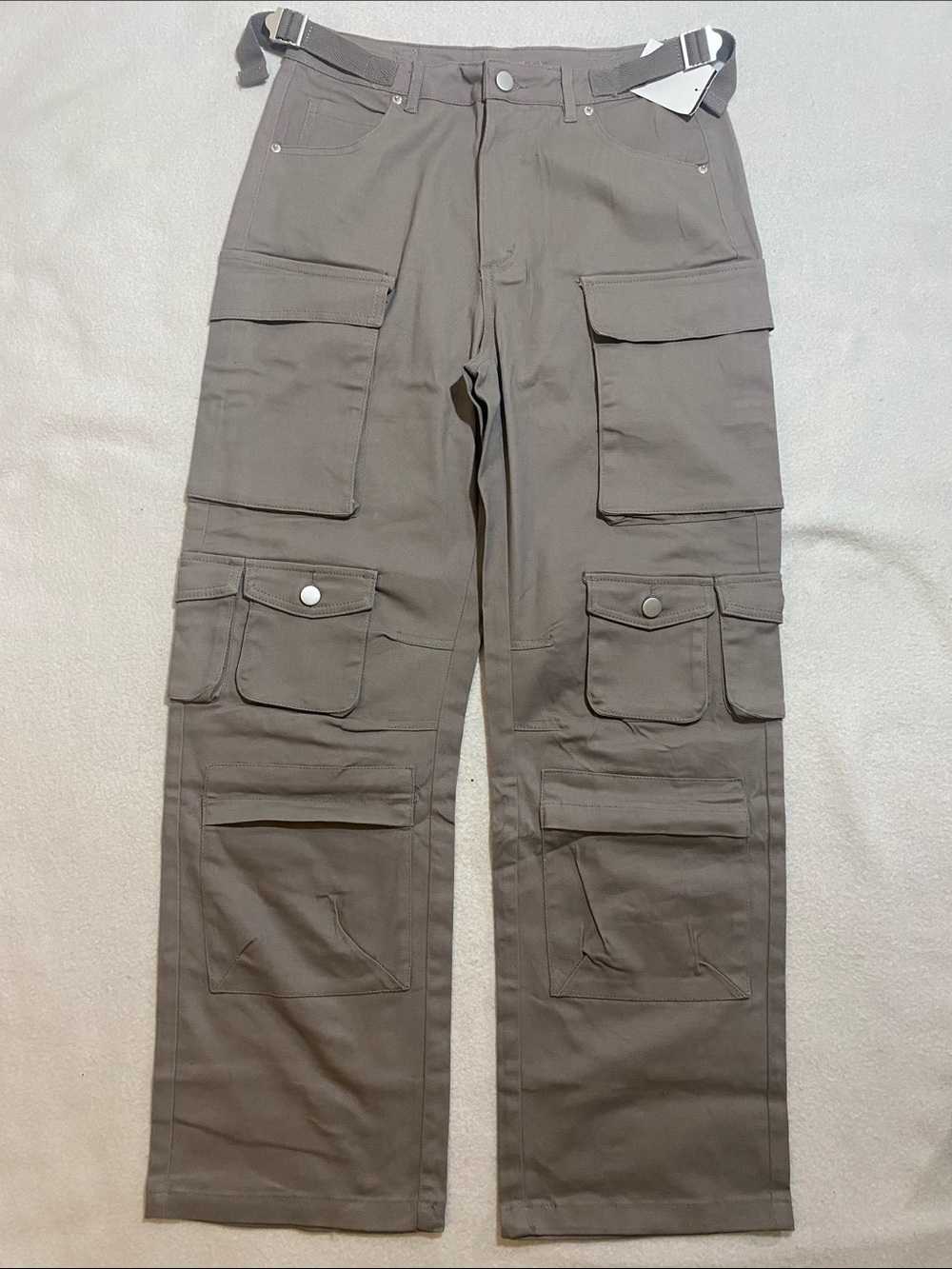 Women’s Multi-Pocket Cargo Pants - Taupe